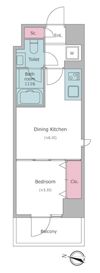 ドゥーエ二子新地の間取り画像
