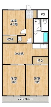 クロシェット松戸の間取り画像
