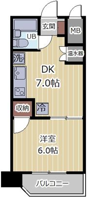 エステート五ツ橋の間取り画像