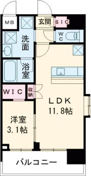 スプランディッド堺東DUEの間取り画像