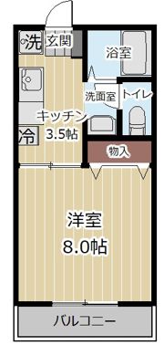 山田ハイツC棟の間取り画像