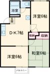 ツインピークス王司の間取り画像