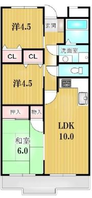 メゾンドフジの間取り画像