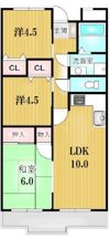 メゾンドフジの間取り画像