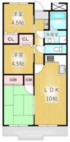 メゾンドフジの間取り画像