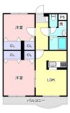 新白河リバーサイドⅡの間取り画像