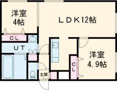 NEW ERA千歳住吉の間取り画像