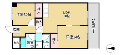 東雲ロイヤルハイツの間取り画像
