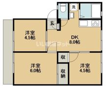 セジュールホンダBの間取り画像