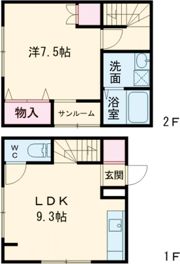 コンフォート花沢の間取り画像