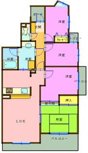 コスモ東岩槻の間取り画像