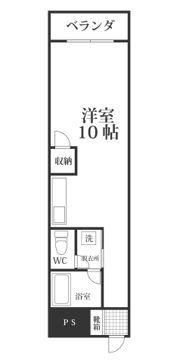 雑餉隈ステーションハイツの間取り画像