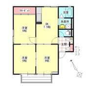 ハイツ花菱Ⅱの間取り画像