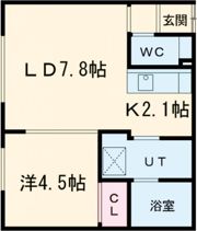 contatto黄金北の間取り画像