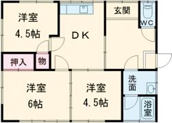 米満貸家の間取り画像