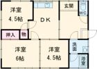 米満貸家の間取り画像