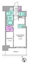 ワンルーフフラット門前仲町の間取り画像