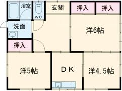 米満貸家の間取り画像