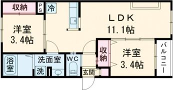 Tidy田代の間取り画像