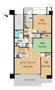 アイランドシティ照葉テラスマリナコート3番館の間取り画像