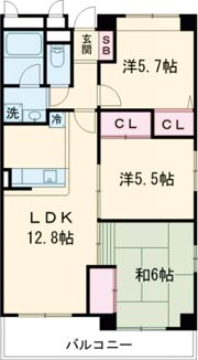 フローリッシュⅠの間取り画像