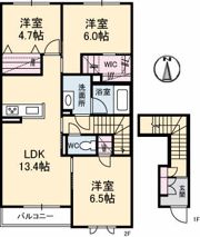 シャーメゾン アリビオの間取り画像