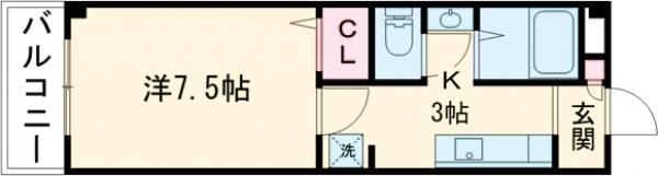 ノワール大原の間取り画像
