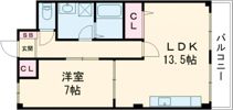 パレス大野の間取り画像