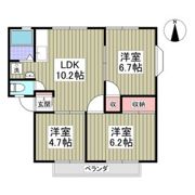 パールハイツA 佐野の間取り画像