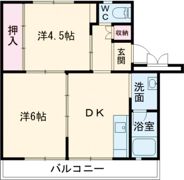 ビレッジハウス直方4号棟の間取り画像