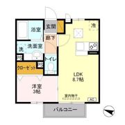 ハイブリッジⅢの間取り画像