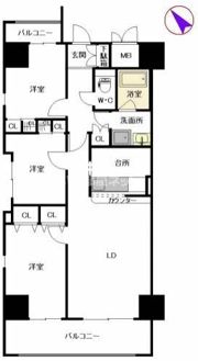 シャーメゾンステージ博多の間取り画像