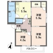 ディアスNODA Dの間取り画像