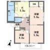 ディアスNODA Dの間取り画像
