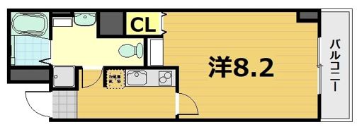 フォース二条城東の間取り画像
