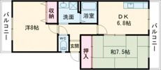 to U 大安寺の間取り画像