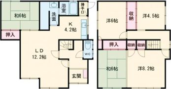 港町1丁目19番貸家の間取り画像