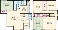 港町1丁目19番貸家の間取り画像