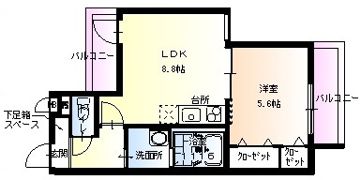フジパレス 新通の間取り画像