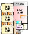 メープルNAKAGAWAの間取り画像