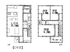 グランメゾンクレスト多治米Vの間取り画像