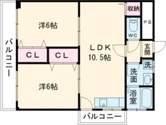 コーポ山﨑の間取り画像