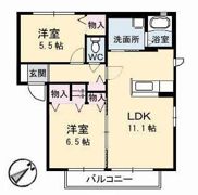 グラスガーデン B棟の間取り画像
