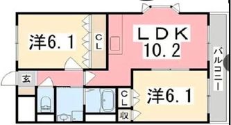コンフォーダブルSの間取り画像
