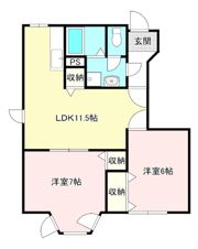 グリーン スクエアⅡの間取り画像