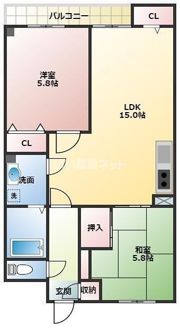 モンセーヌ堀川の間取り画像