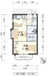 ソレアード小松島の間取り画像