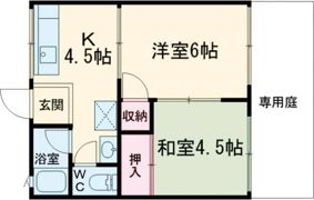 荻野グリーンハイツの間取り画像