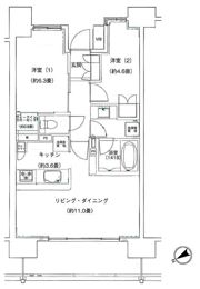 パークホームズ松戸駅前レジデンスの間取り画像