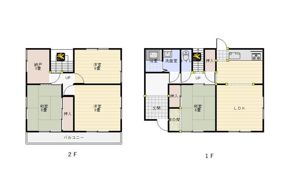 谷郷貸戸建の間取り画像
